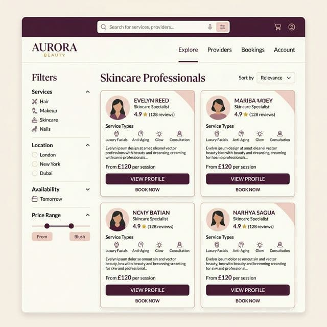 Glamyad Marketplace Search